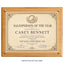 Certificate Holder Plaque with Border - 10.5" x 13" Wall Mount Award Display Frame - 4 Frame Colors