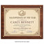 Certificate Holder Plaque with Border - 10.5" x 13" Wall Mount Award Display Frame - 4 Frame Colors