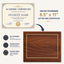 Certificate Holder Plaque with Gold Molding - 10.5" x 13" Wall Mount Award Display Frame