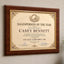 Certificate Holder Plaque with Gold Molding - 10.5" x 13" Wall Mount Award Display Frame