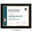 Certificate Holder Plaque with Gold Molding - 10.5" x 13" Wall Mount Award Display Frame