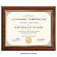 Certificate Holder Plaque with Gold Molding - 10.5" x 13" Wall Mount Award Display Frame