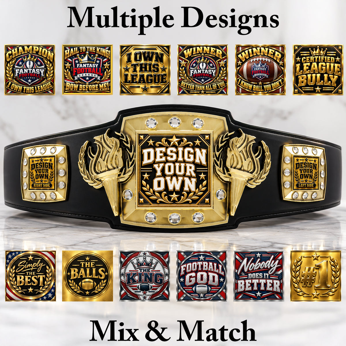 Custom Basketball Victory Championship Belt – Design Your Own