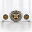 Custom Baseball Antique Shield Championship Belt in White - Design Your Own