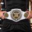 Custom Bowling Antique Shield Championship Belt in White - Design Your Own
