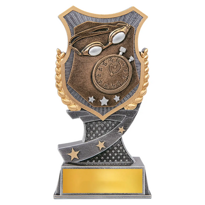 Swimming Shield Trophy - Swimming Award - 2 Sizes
