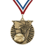 2" Victory Basketball Medal – Gold, Silver & Bronze with Custom Ribbons in 30 Colors