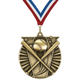 2" Victory Softball Medal – Gold, Silver & Bronze with Custom Ribbons in 30 Colors